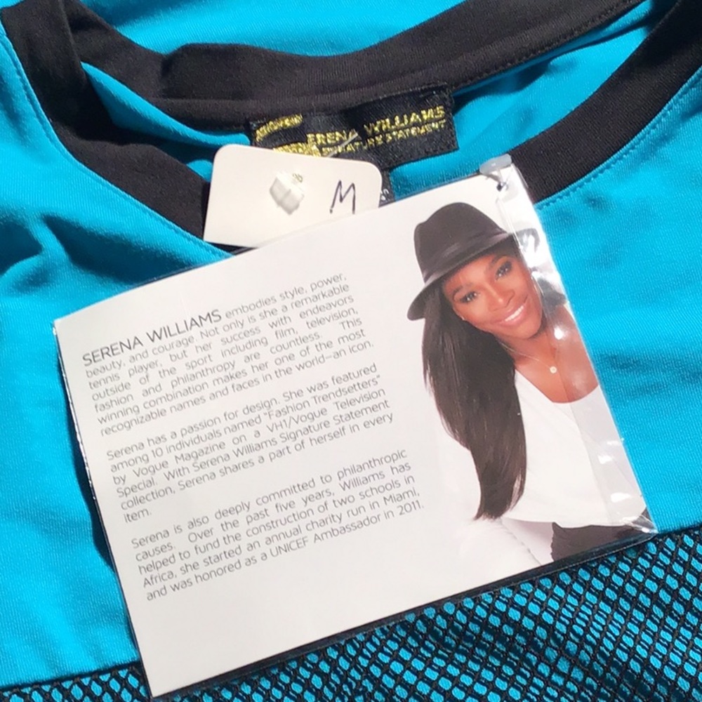 Serena Williams signature statement tunic shirt M - Picture 4 of 5